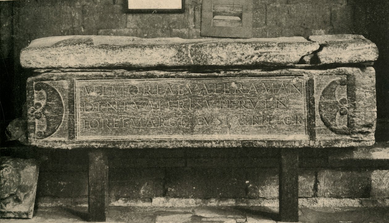 Grab von Valerius Amandinus, ein römischer General, 1908 von Unbekannt
