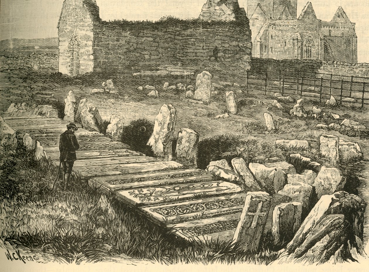 Gräber der Könige, St. Orans Kapelle und Iona Kathedrale, 1898 von Unbekannt