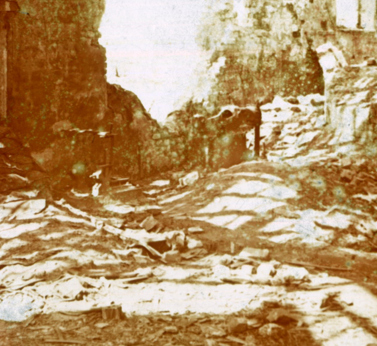Schützengräben, Pervijze, Flandern, Belgien, um 1914-1918 von Unbekannt