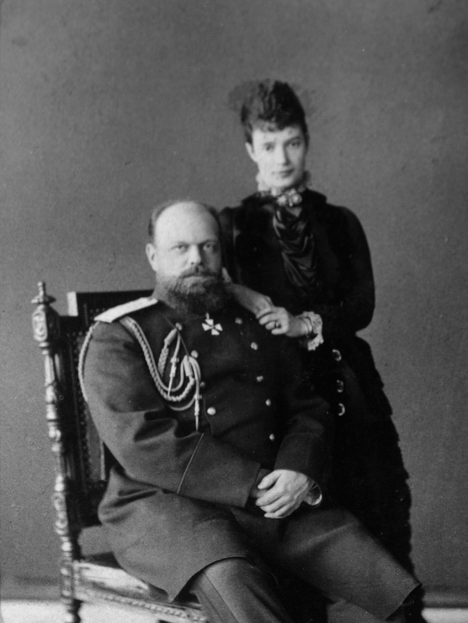 Zar Alexander III. und Zarin Maria Fjodorowna von Russland, 1880er Jahre von Unbekannt