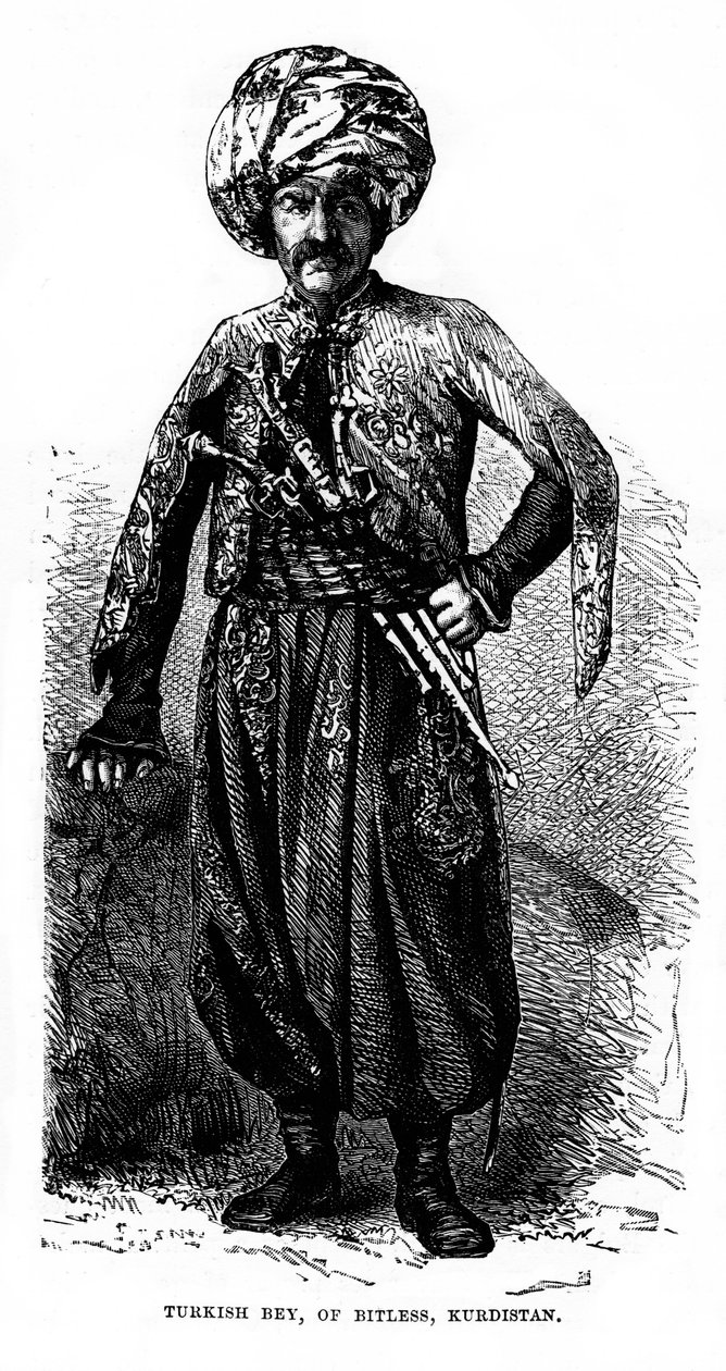 Türkischer Bey von Bitlis, Kurdistan, 19. Jahrhundert von Unbekannt