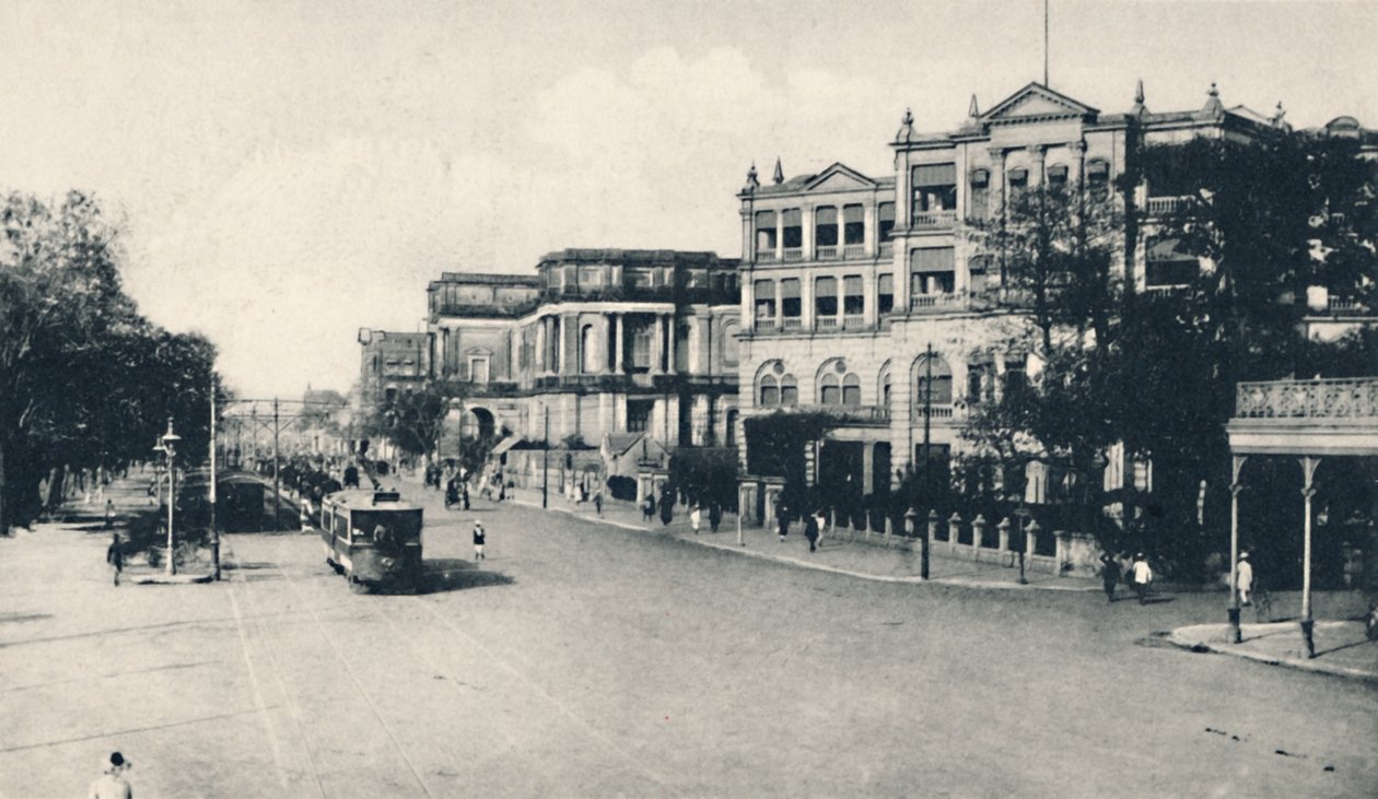United Services Club, Chowringhee Road, Kalkutta, frühes 20. Jahrhundert von Unbekannt