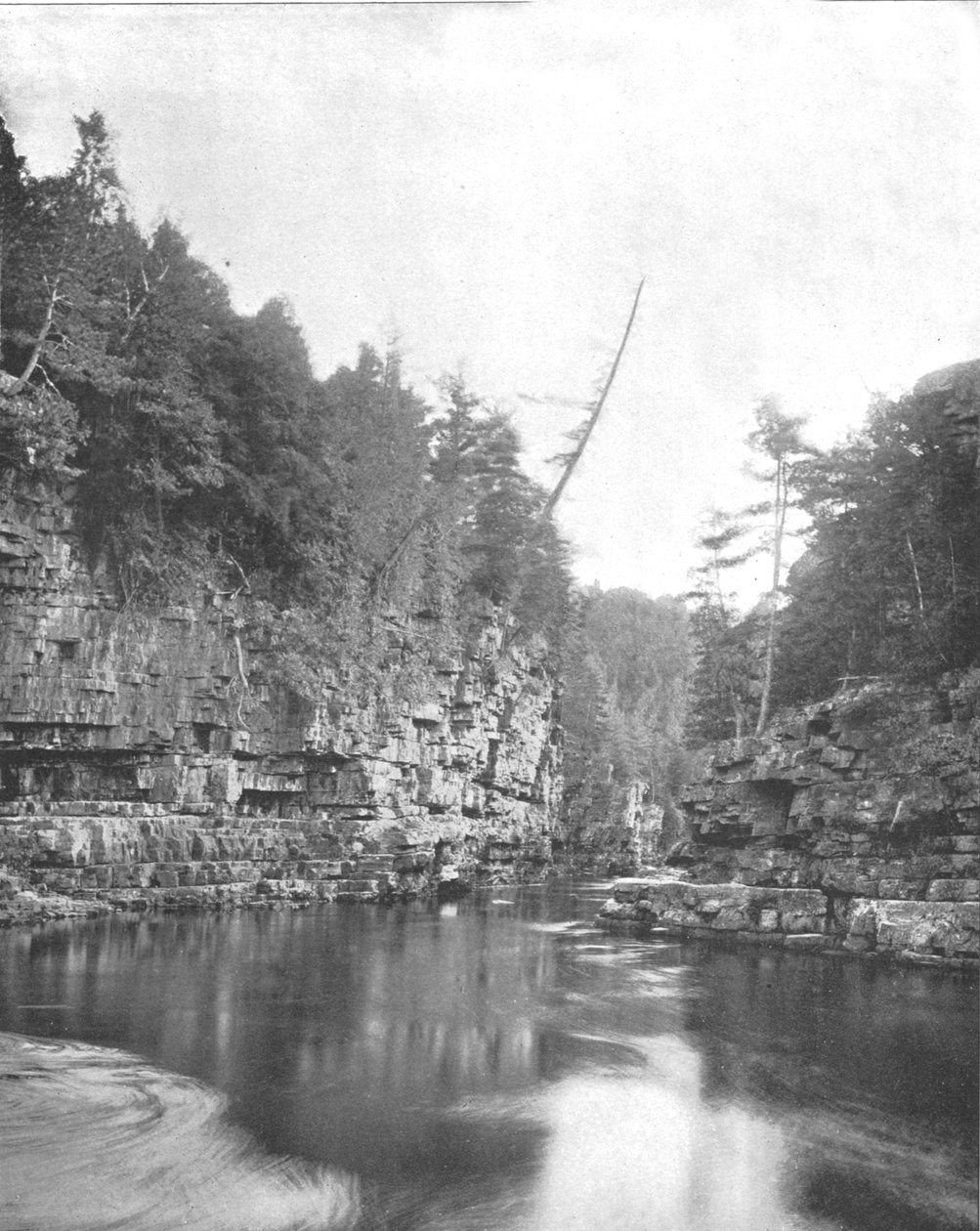 Oberes Ende der Ausable-Schlucht, Adirondacks, New York State, USA von Unbekannt