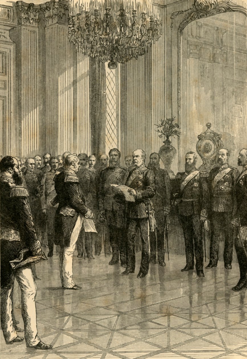 Versailles, 1871: Proklamation von König Wilhelm zum Kaiser von Deutschland, 1890 von Unbekannt
