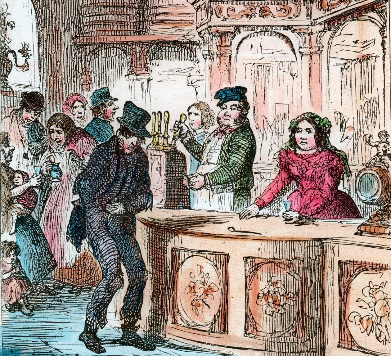 Viktorianisches Gin-Haus, späte 19. oder frühe 20. Jahrhundert von Unbekannt