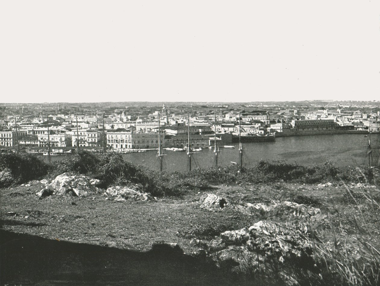 Blick über die Bucht, Havanna, Kuba, 1895 von Unbekannt