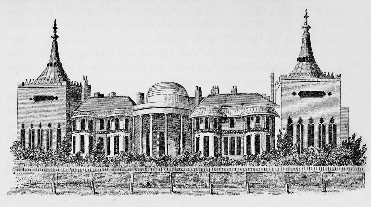 Blick auf den Pavillon von Wrights Circulating Library