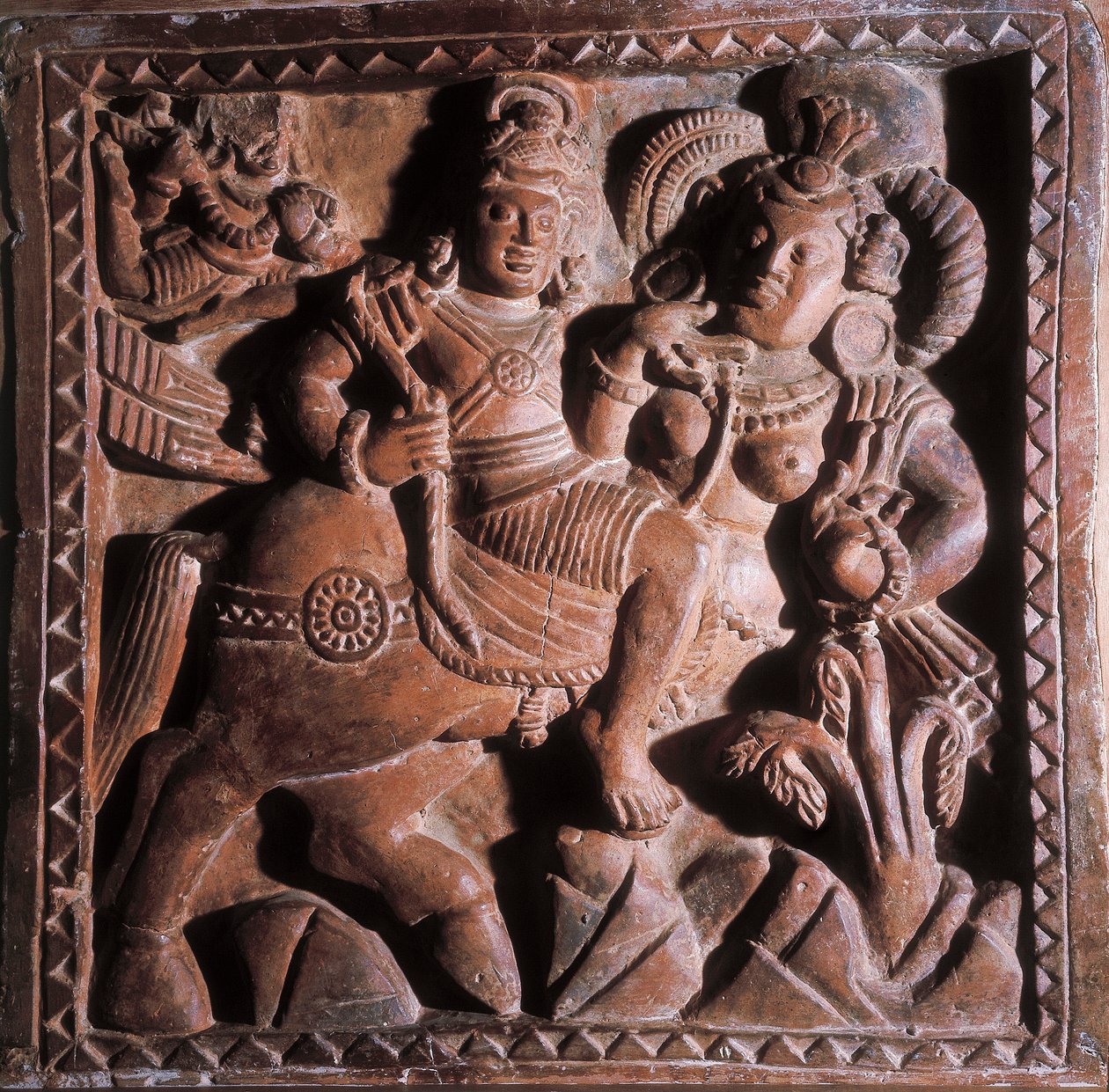Vikrama, Terrakotta-Basrelief, 5.-6. Jahrhundert von Unbekannt