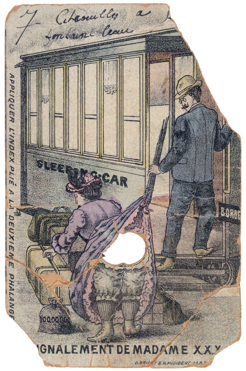 Vintage französische Postkarte, ca. 1900 von Unbekannt