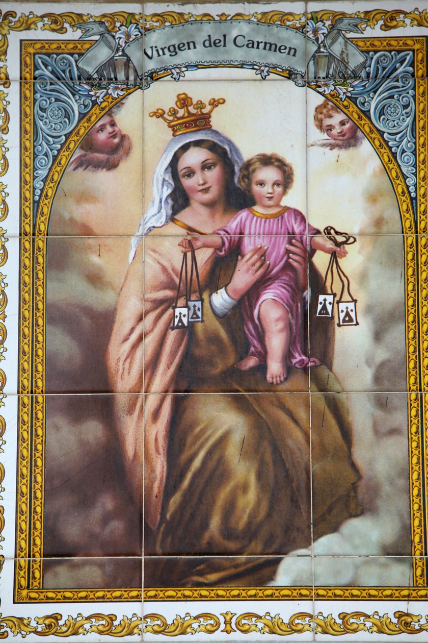 Virgen del Carmen Mosaik, Málaga, Spanien von Unbekannt