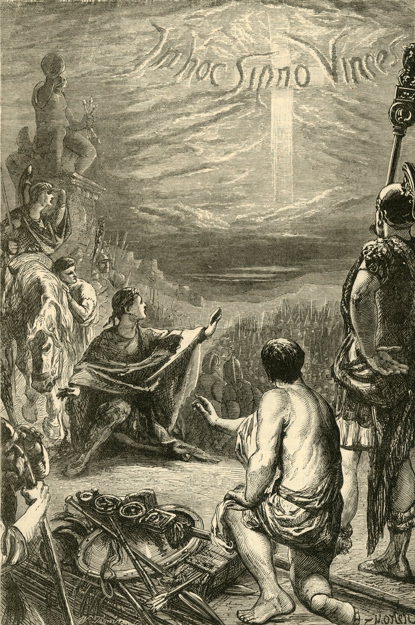 Vision des Kreuzes bei Saxa Rubra von Unbekannt