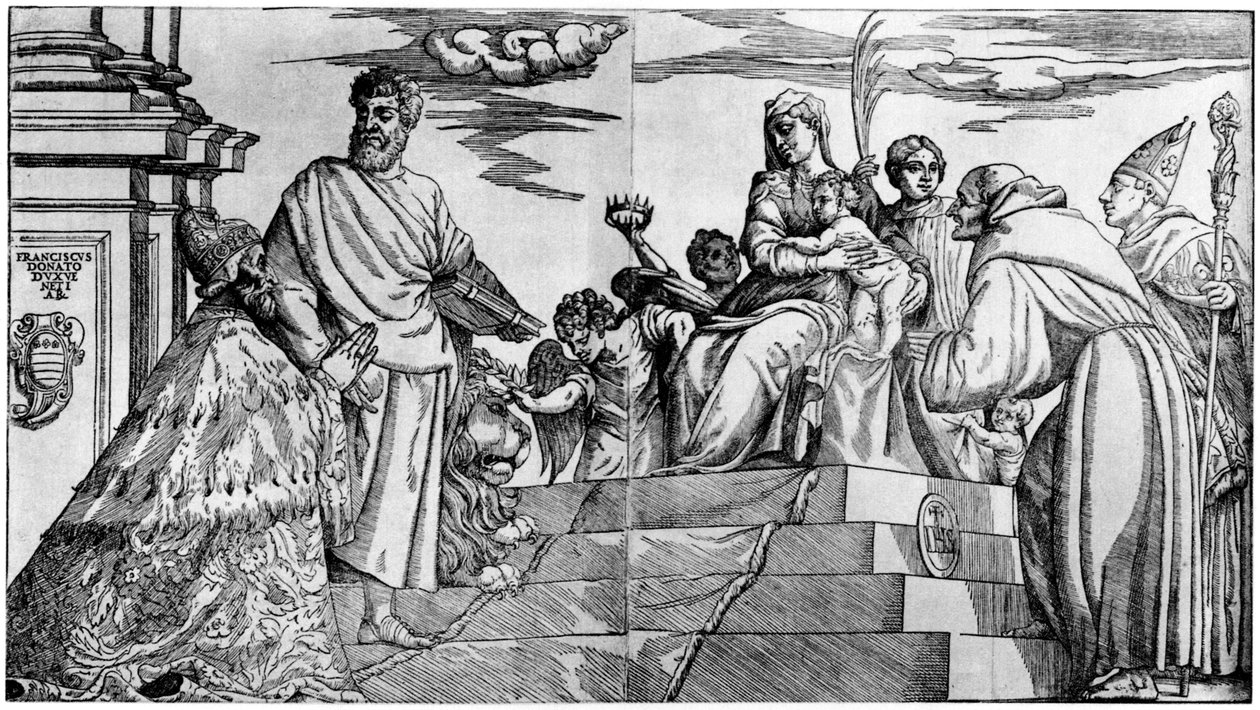 Votivbild von Doge Andrea Gritti, 1937 von Unbekannt
