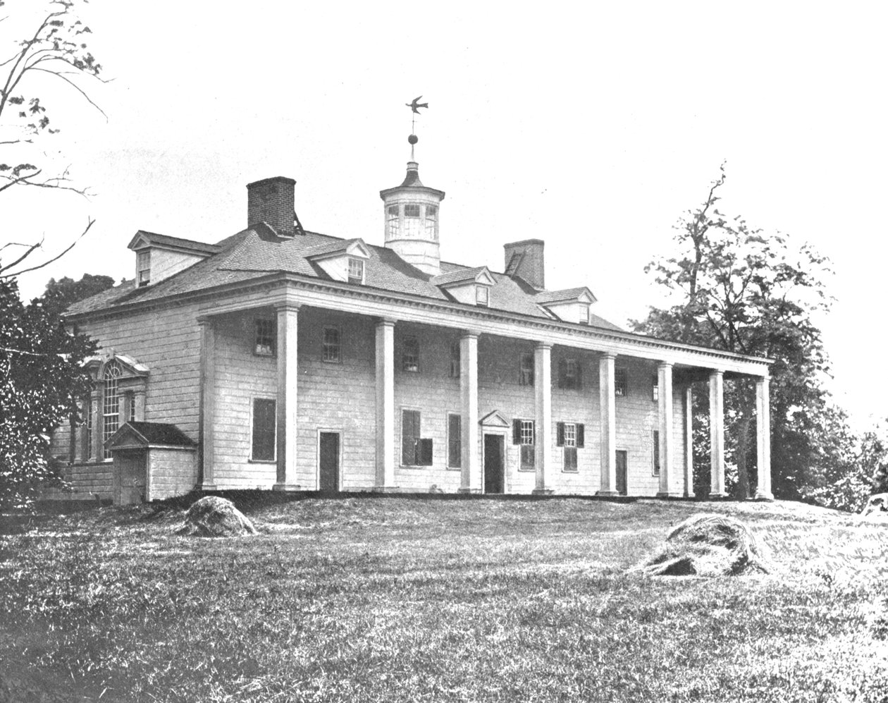 Washingtons Heim, Mount Vernon, Virginia, USA, um 1900 von Unbekannt