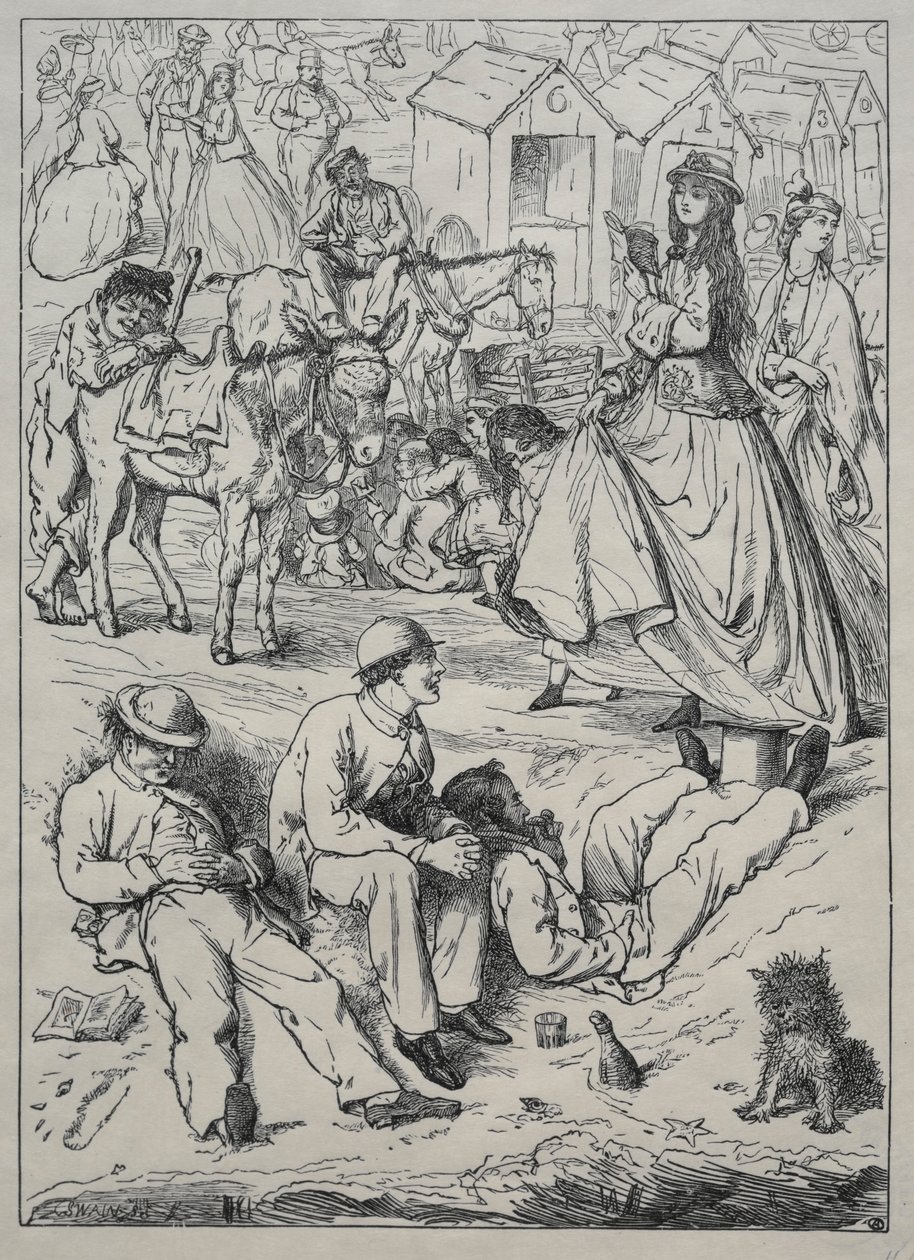 Was wir am Strand gemacht haben - Nichts, 1862 von Unbekannt