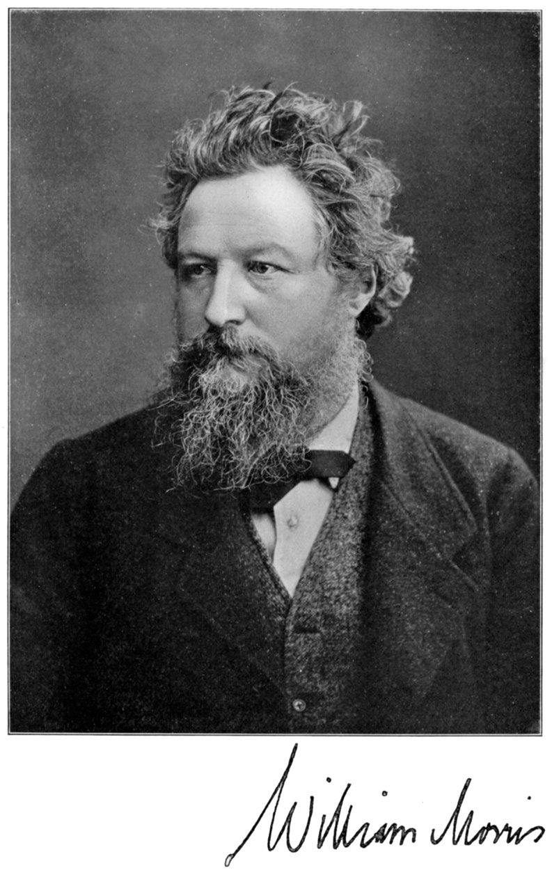 William Morris, englischer Künstler, Schriftsteller, Sozialist und Aktivist des 19. Jahrhunderts, 1901 von Unbekannt