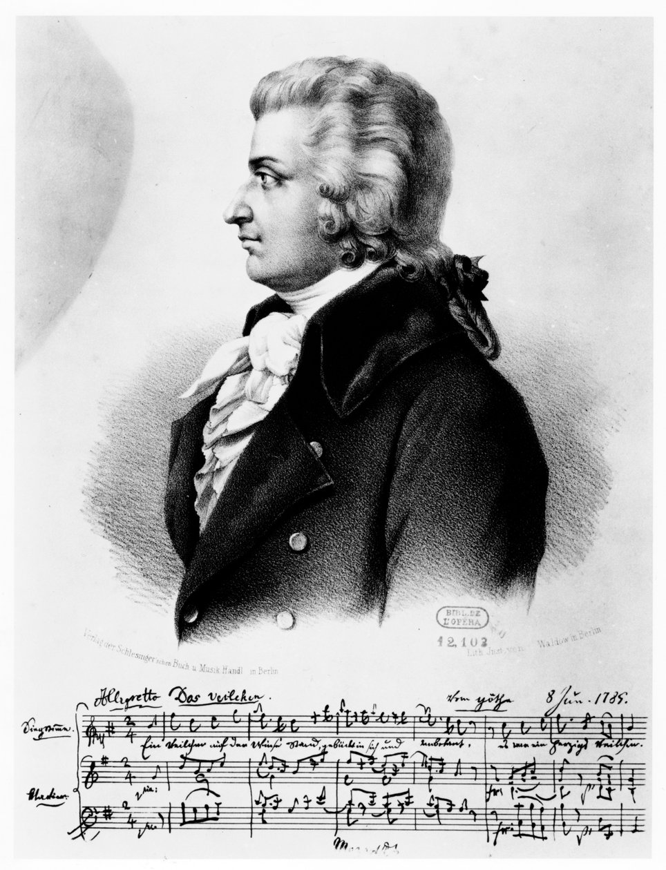 Wolfgang Amadeus Mozart 1756-1791, ca. 1790 von Unbekannt