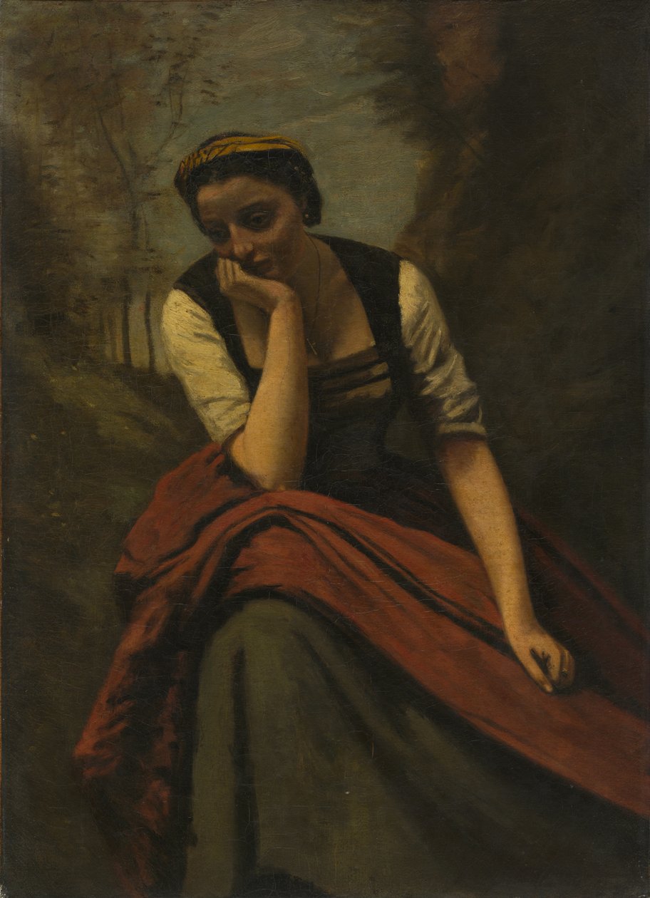 Meditierende Frau, nach 1868 von Unbekannt