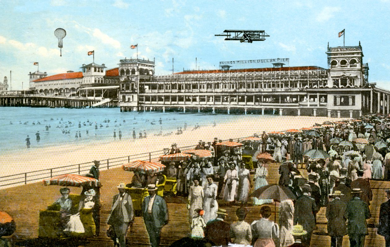 Youngs neuer Million Dollar Pier, Atlantic City, New Jersey, USA (1913) von Unbekannt