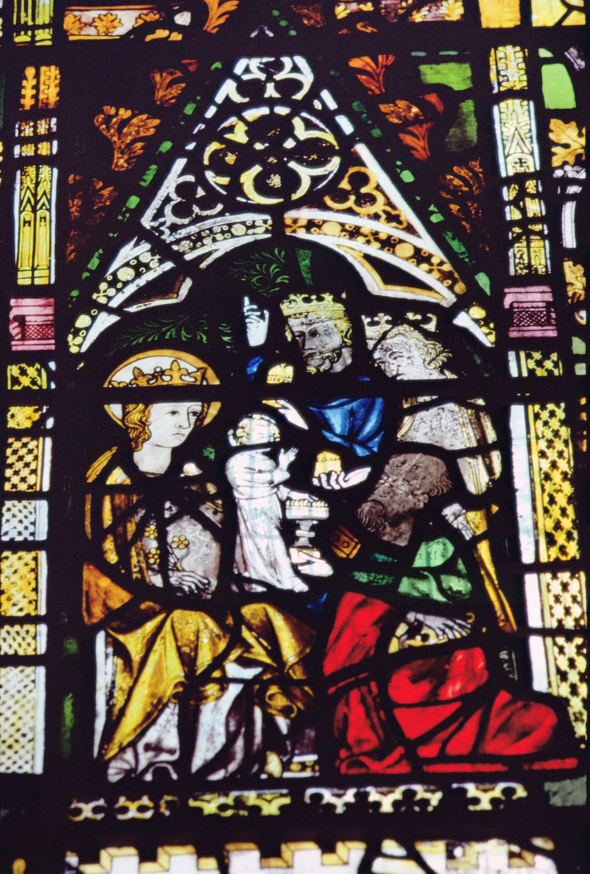 Anbetung der Heiligen Drei Könige (Detail) von Unbekannt Unbekannt