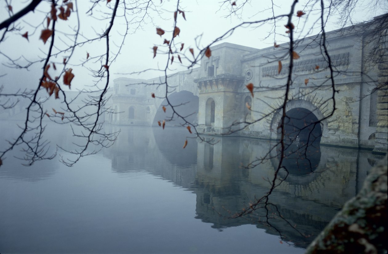 Brücke über den See, Blenheim Palace, Oxfordshire, erbaut ca. 1705-24 von Unbekannt Unbekannt