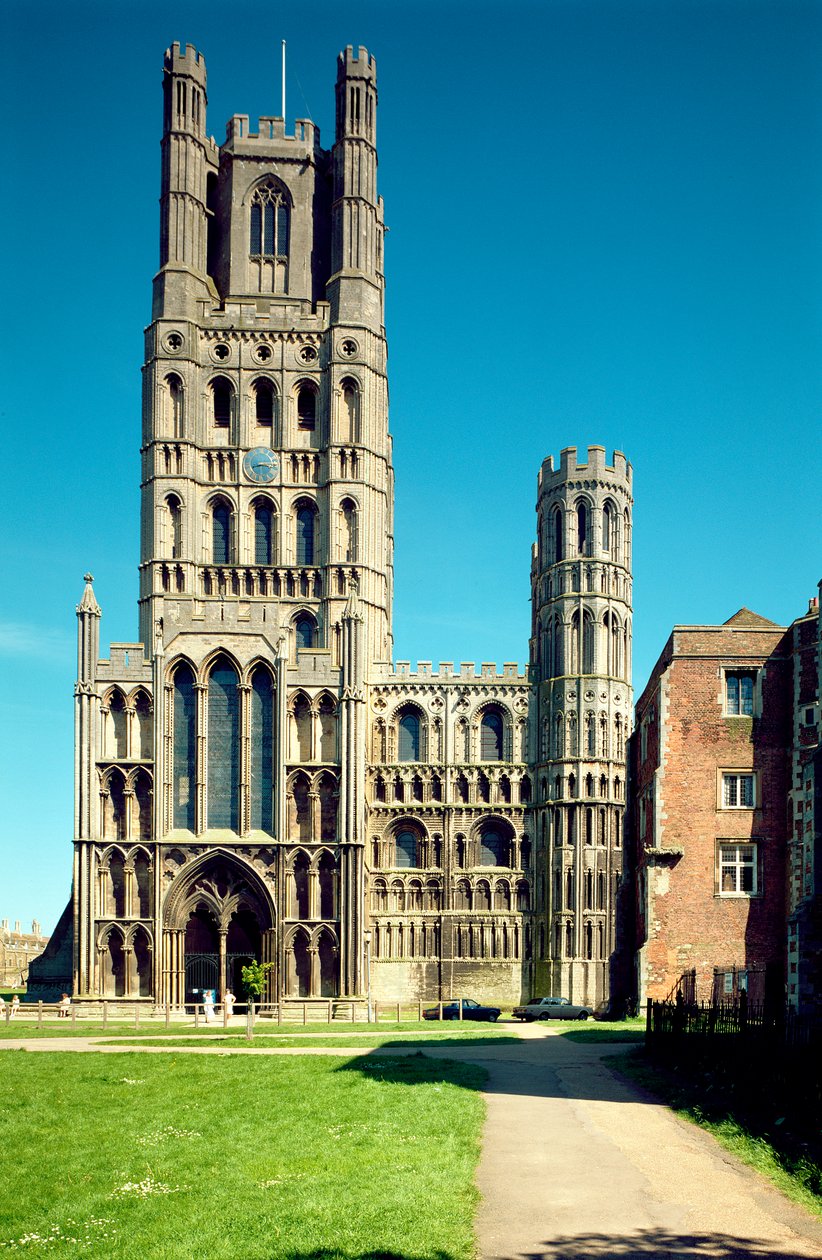 Ely Kathedrale, Westfassade, Ely, Cambridgeshire, UK von Unbekannt Unbekannt