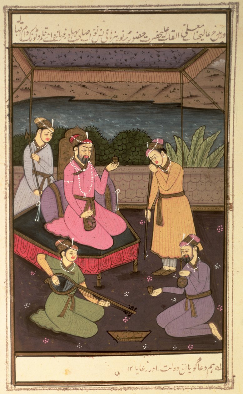 Kaiser Khurram (Shah Jahan) mit Begleitern, Mughal von Unbekannt Unbekannt