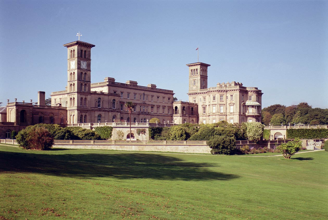 Außenansicht, Osborne House, Isle of Wight von Unbekannt Unbekannt