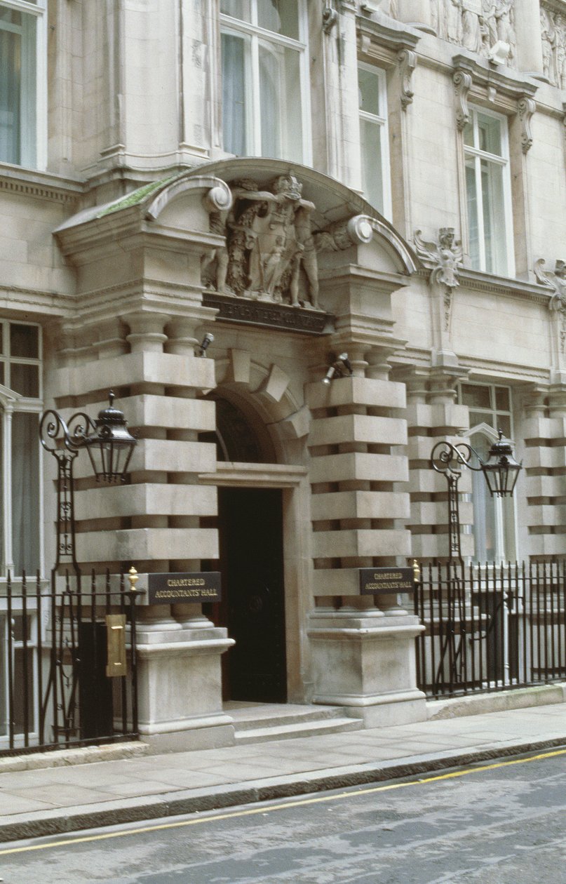 Institut der Wirtschaftsprüfer, Moorgate Place, London EC2 von Unbekannt Unbekannt