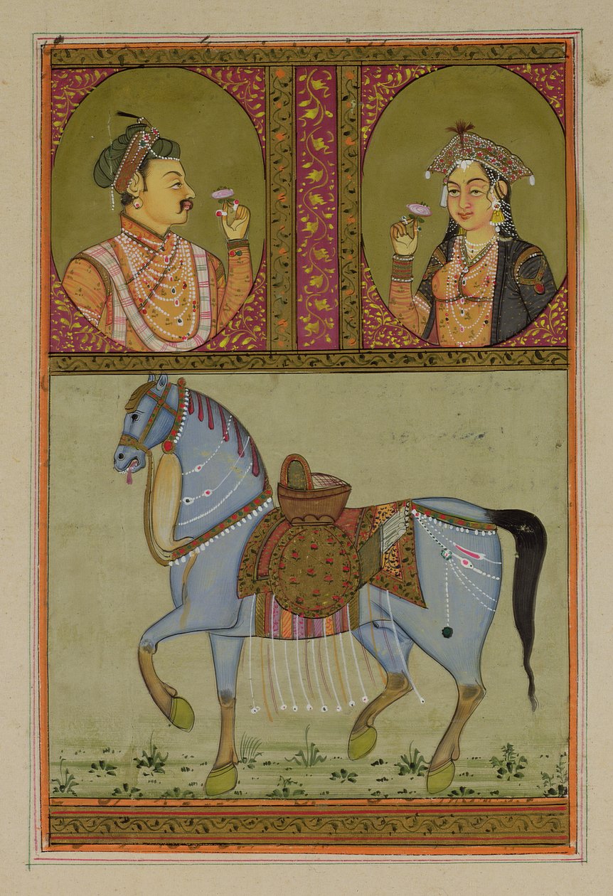 Shah Jahan und Mumtaz Mahal, seine Frau, Mughal von Unbekannt Unbekannt