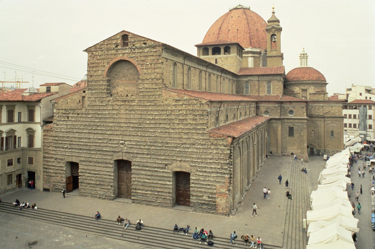 Die Kirche und Basilika von San Lorenzo, Florenz von Unbekannt Unbekannt
