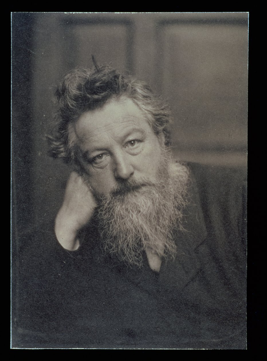 Porträtfotografie von William Morris von Unbekannt Unbekannt