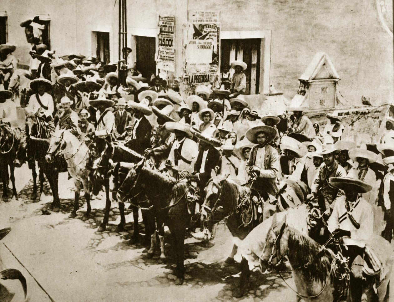 Zapata und seine Männer, 1910 von Unbekannt Unbekannt