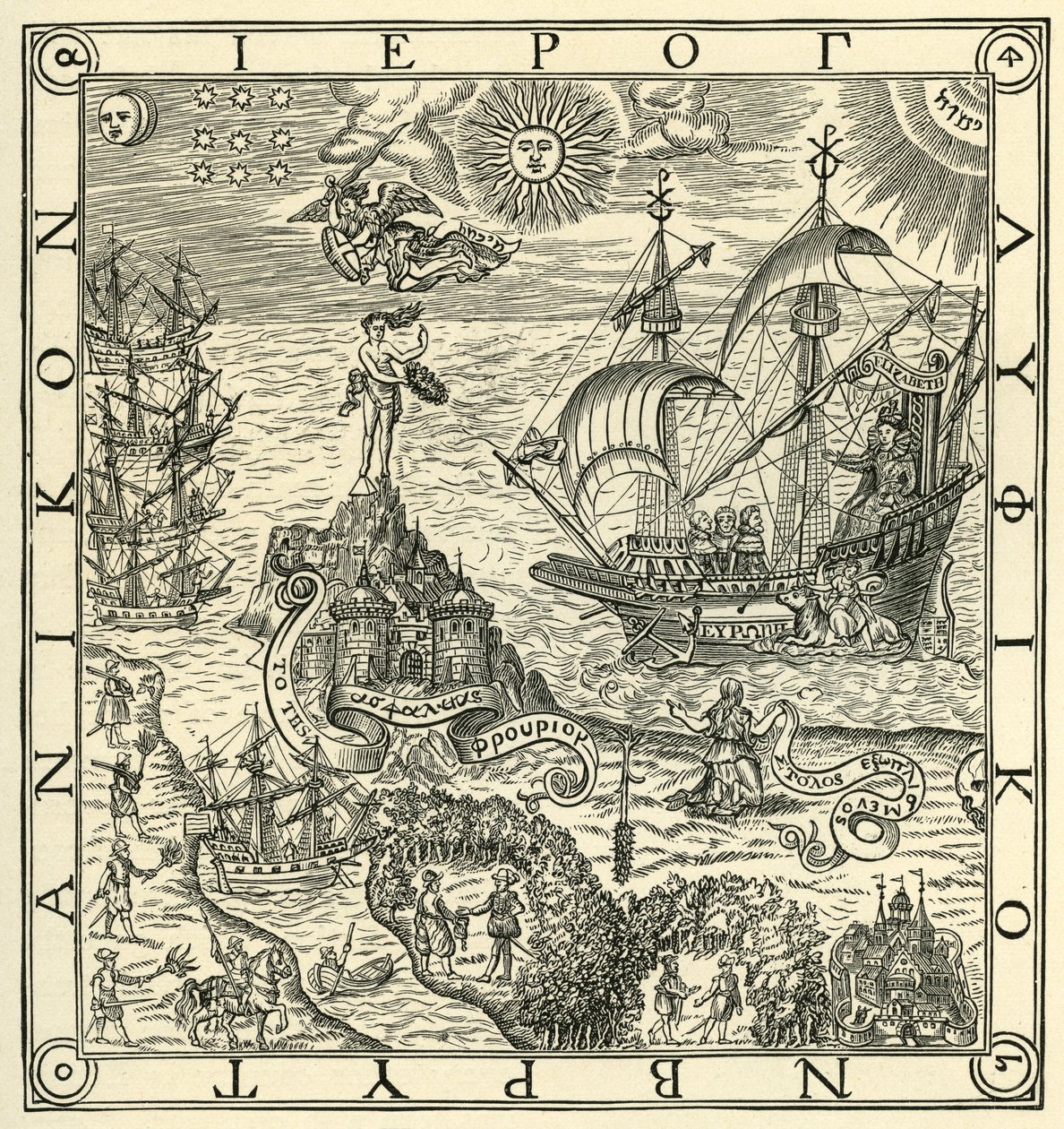 Eine Hieroglyphe von Großbritannien von Unbekannter Künstler
