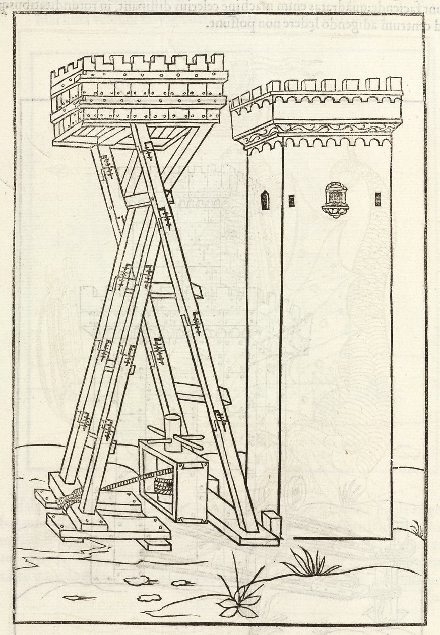 Eine Maschine, um einen Turm im Sturm zu erobern von Unbekannt