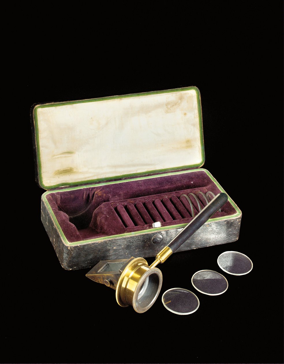 Ein seltenes, frühes Helmholtz-Muster-Ophthalmoskop, ca. 1852 von Unbekannt