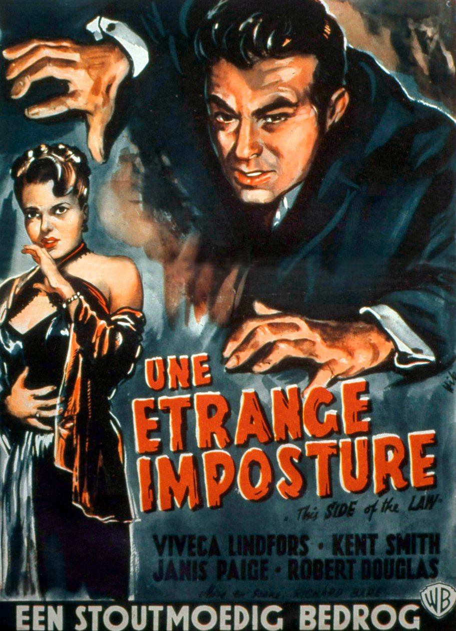 Filmplakat Ce côté de la loi von Richard Bare mit Viveca Lindfors und Kent Smith 1950 von Unbekannt