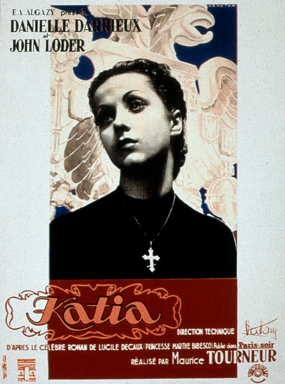 Filmplakat Katia von Maurice Tourneur mit Danielle Darrieux 1938 von Unbekannt