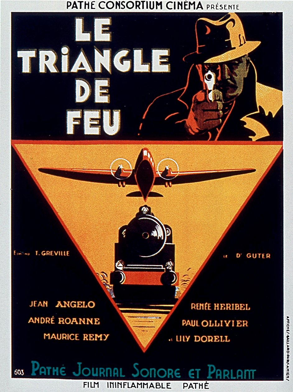 Filmplakat Le triangle de feu von Edmond Greville mit Jean Angelo 1932 von Unbekannt