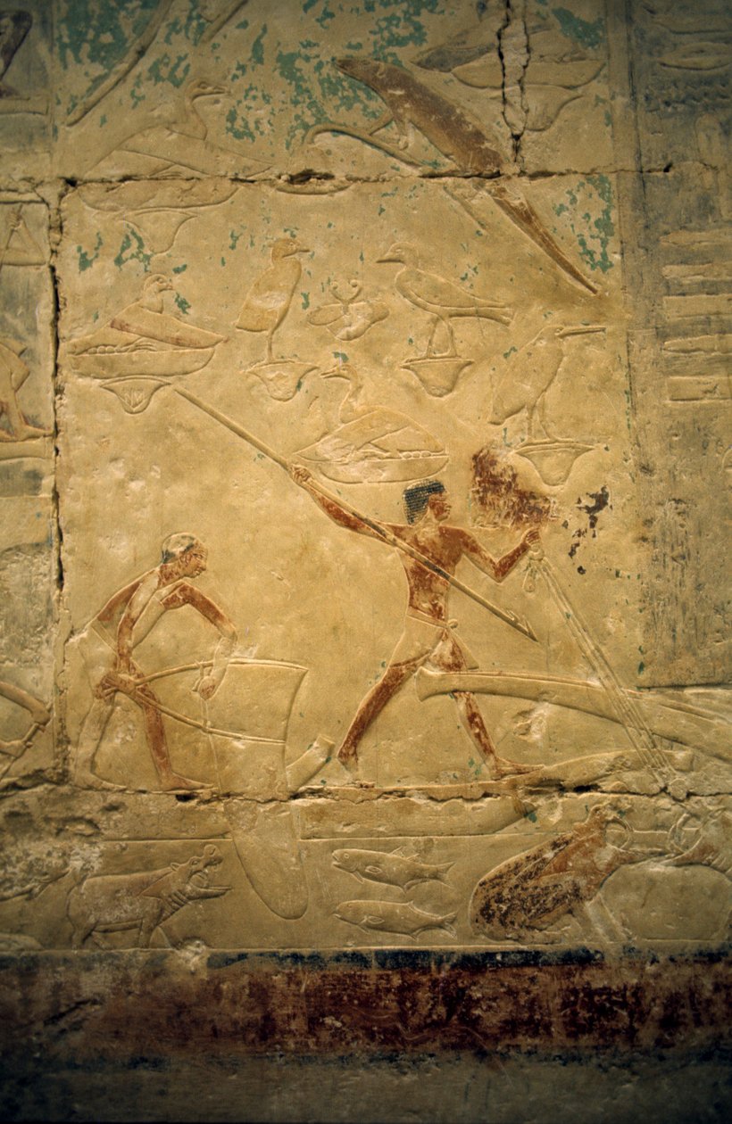 Detail der Reliefs, die eine Fischszene darstellen von Leopold Blonder