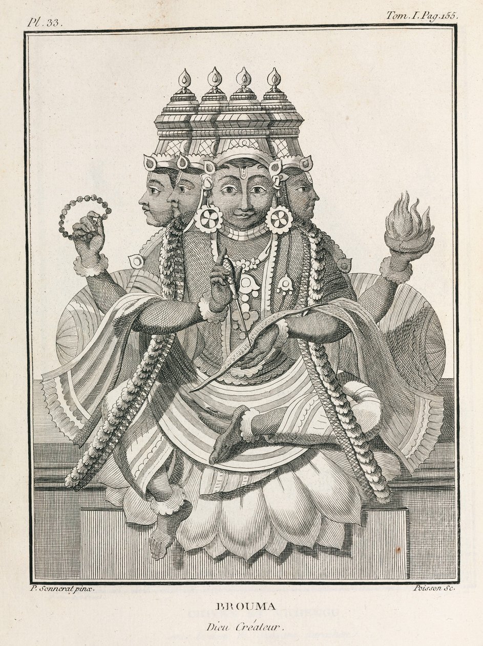 Brahma, der hinduistische Schöpfergott von Unbekannt