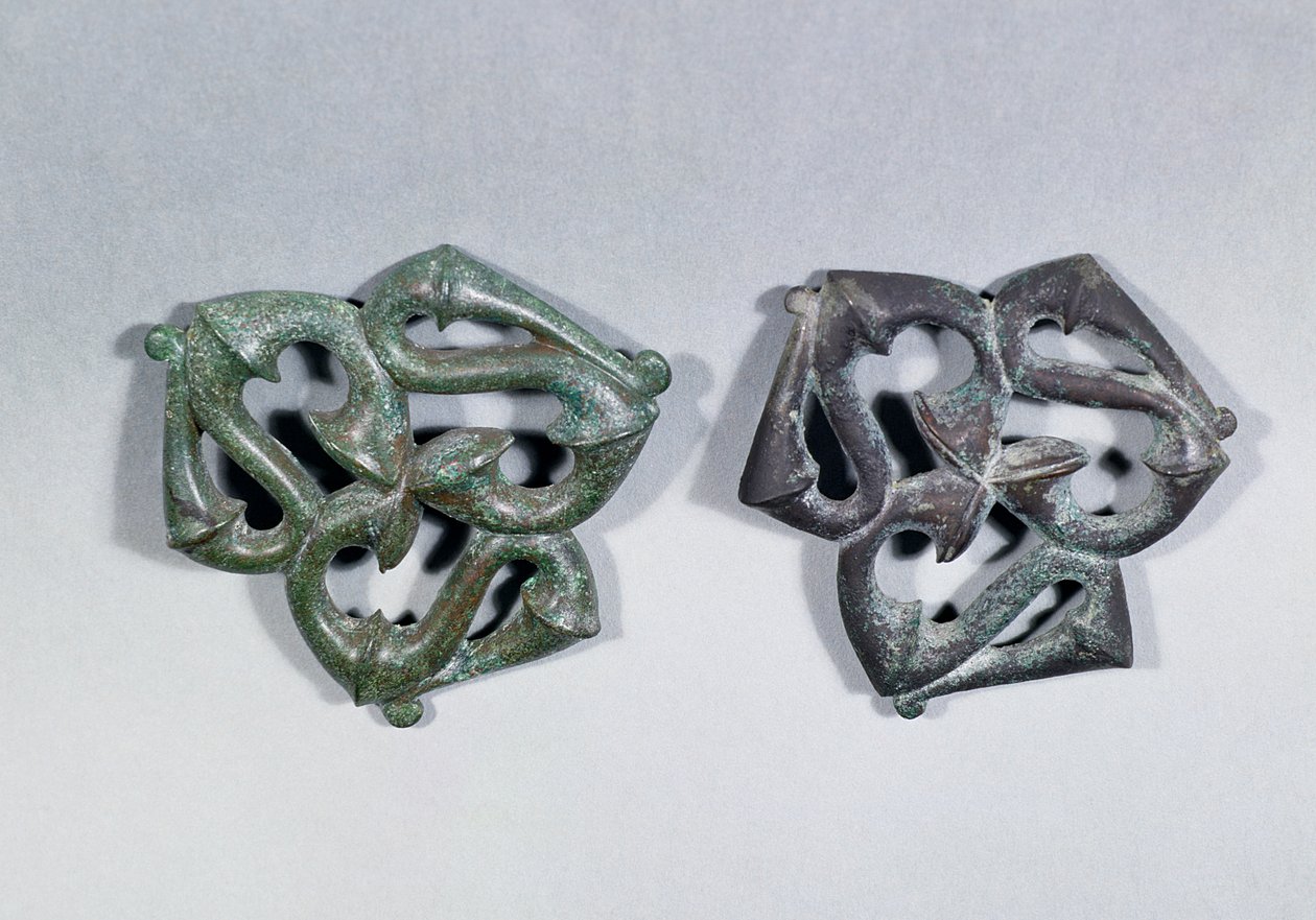 Bronzene Geschirrhalterungen aus South Shields, spätes 2. Jahrhundert n. Chr. von Unbekannt