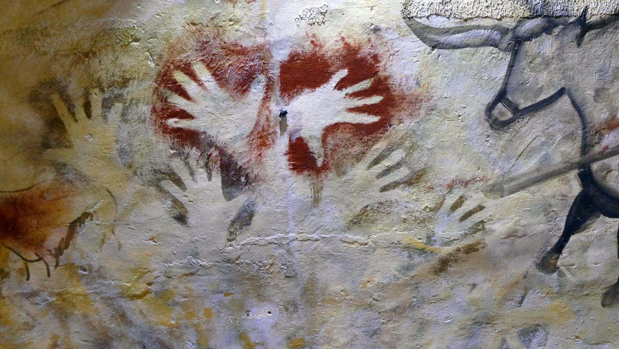 Höhlenmalereien in der Höhle von Altamira (Foto) von Leopold Blonder