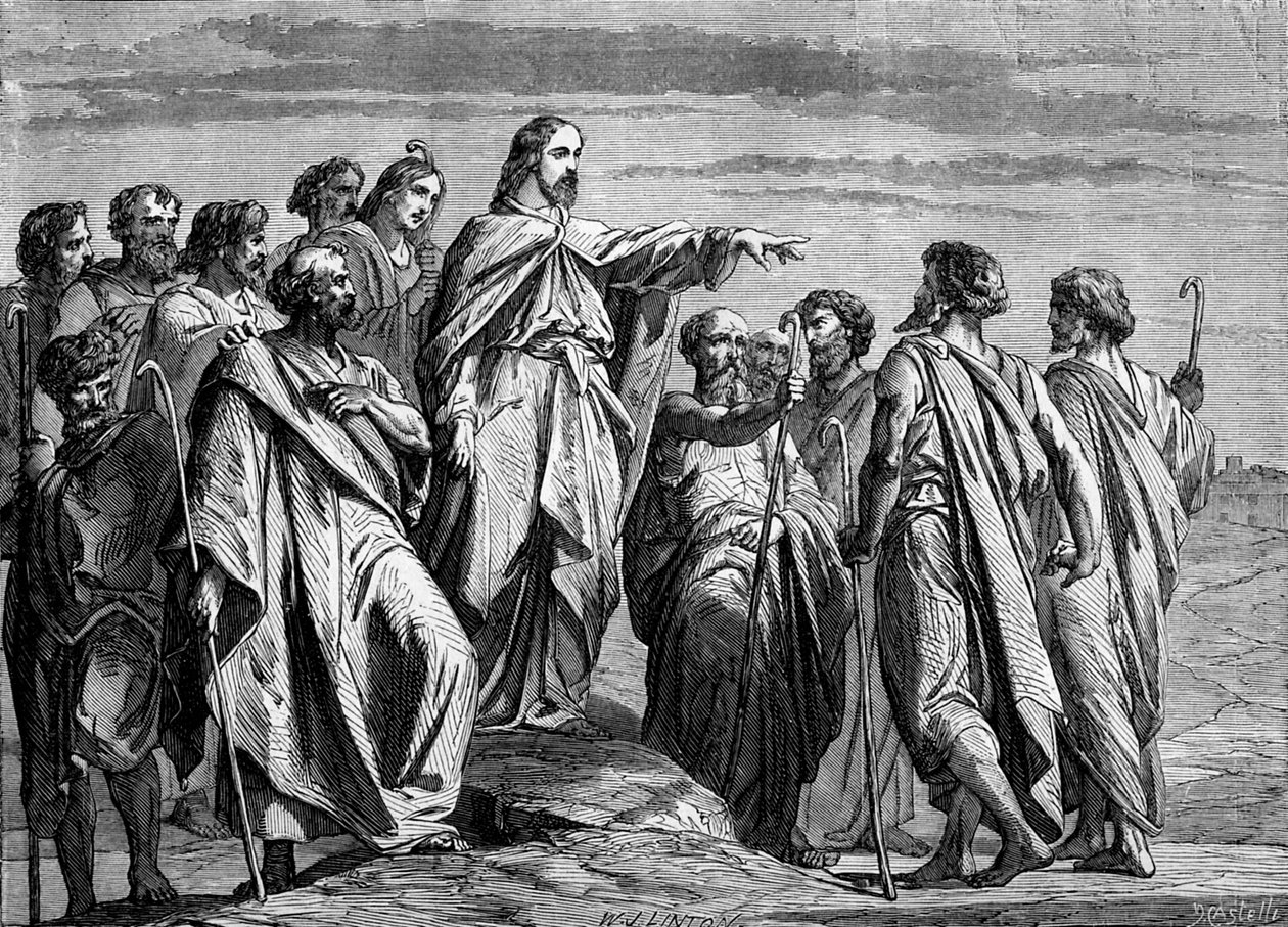 Christus sendet die Apostel aus - Bibel von Unbekannter Künstler