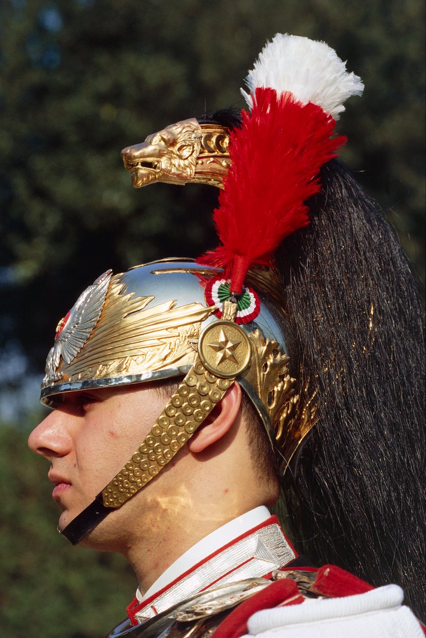 Nahaufnahme eines Kürassiers mit Helm von Benjamin Baud