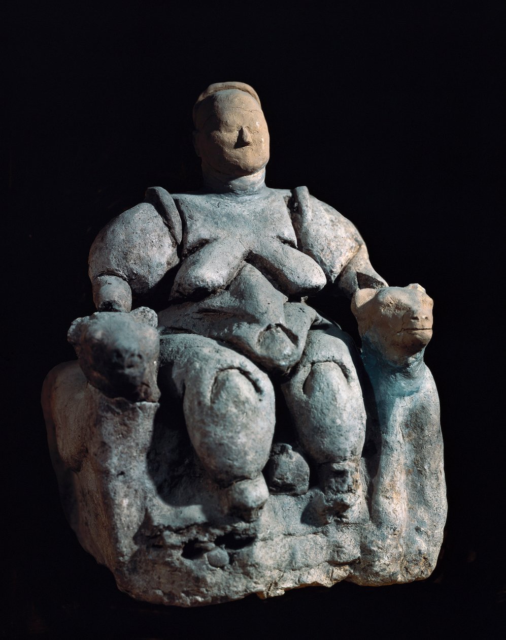 Göttin Mutter, Terrakotta-Statue. 8000-6000 v. Chr. aus Catal Huyuk von Unbekannt