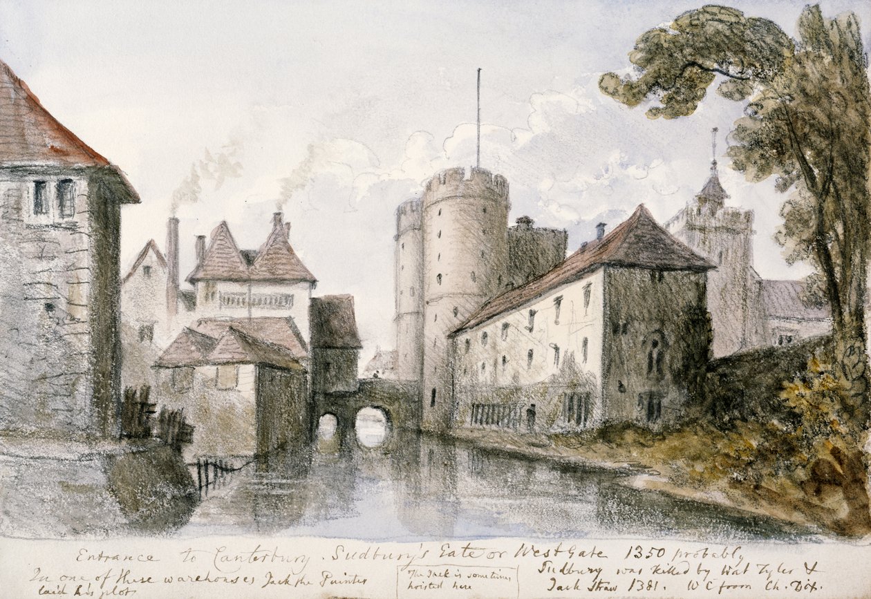Eingang nach Canterbury von William Crotch von Unbekannter Künstler
