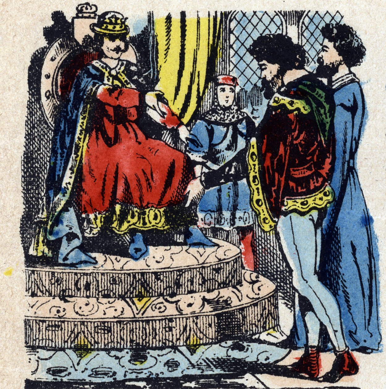 Vertreibung der Juden und italienischen Bankiers unter Karl IV. von Unbekannter Künstler