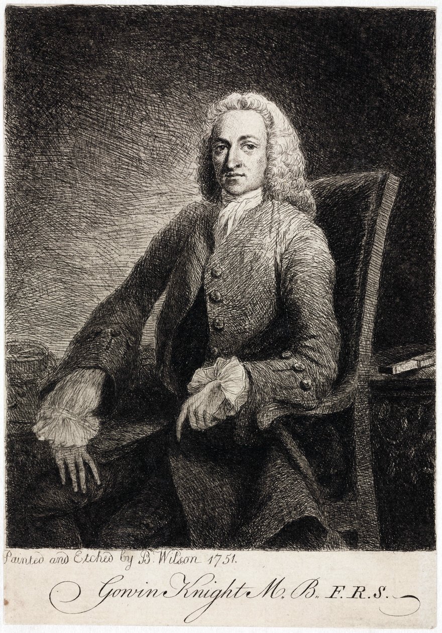 Gowin Knight, Wissenschaftler, ca. 1751 von Unbekannt