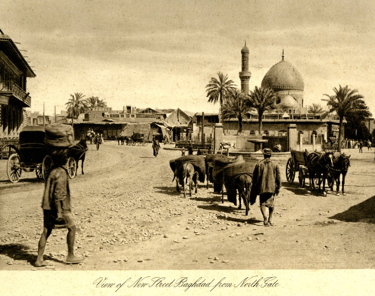 Irak - Blick auf die neue Straße Bagdad vom Nordtor von Unbekannter Künstler
