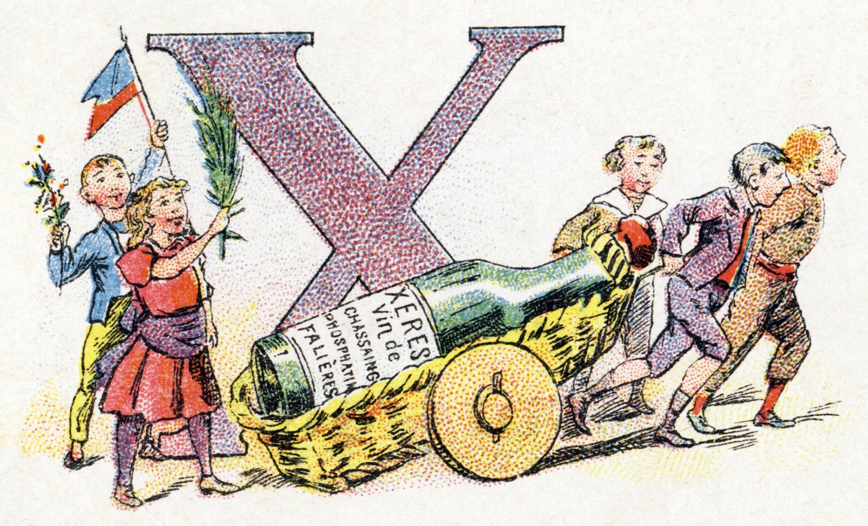 Buchstabe X: Xeres (Alphabet der Phosphatine Falieres) von Unbekannt